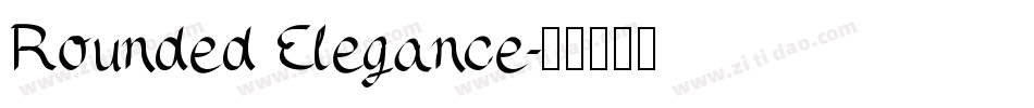 Rounded Elegance字体转换